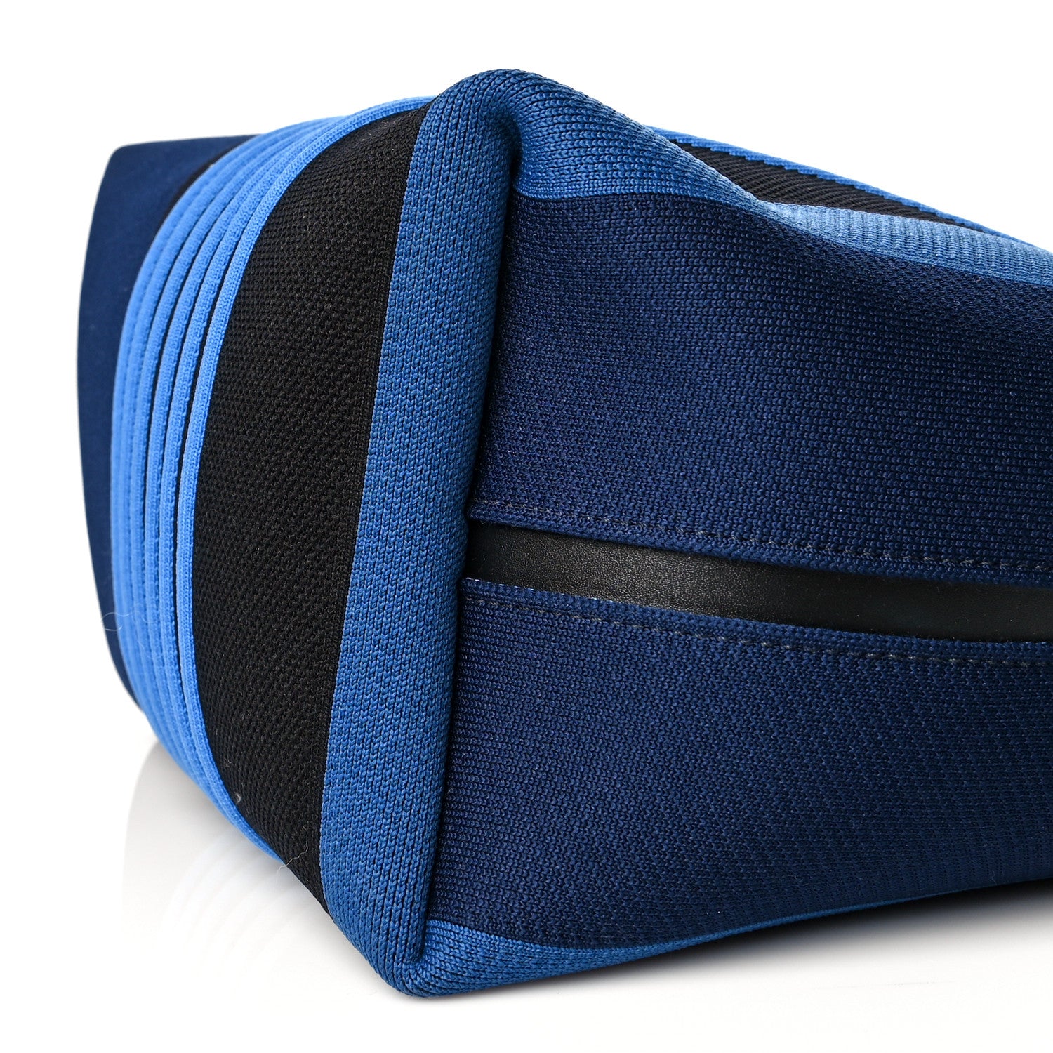 Hermes Technical Mesh Hunter Calfskin Etriviere Dynamo Shoulder Bag MM Bleu Marine Black 9 of 9