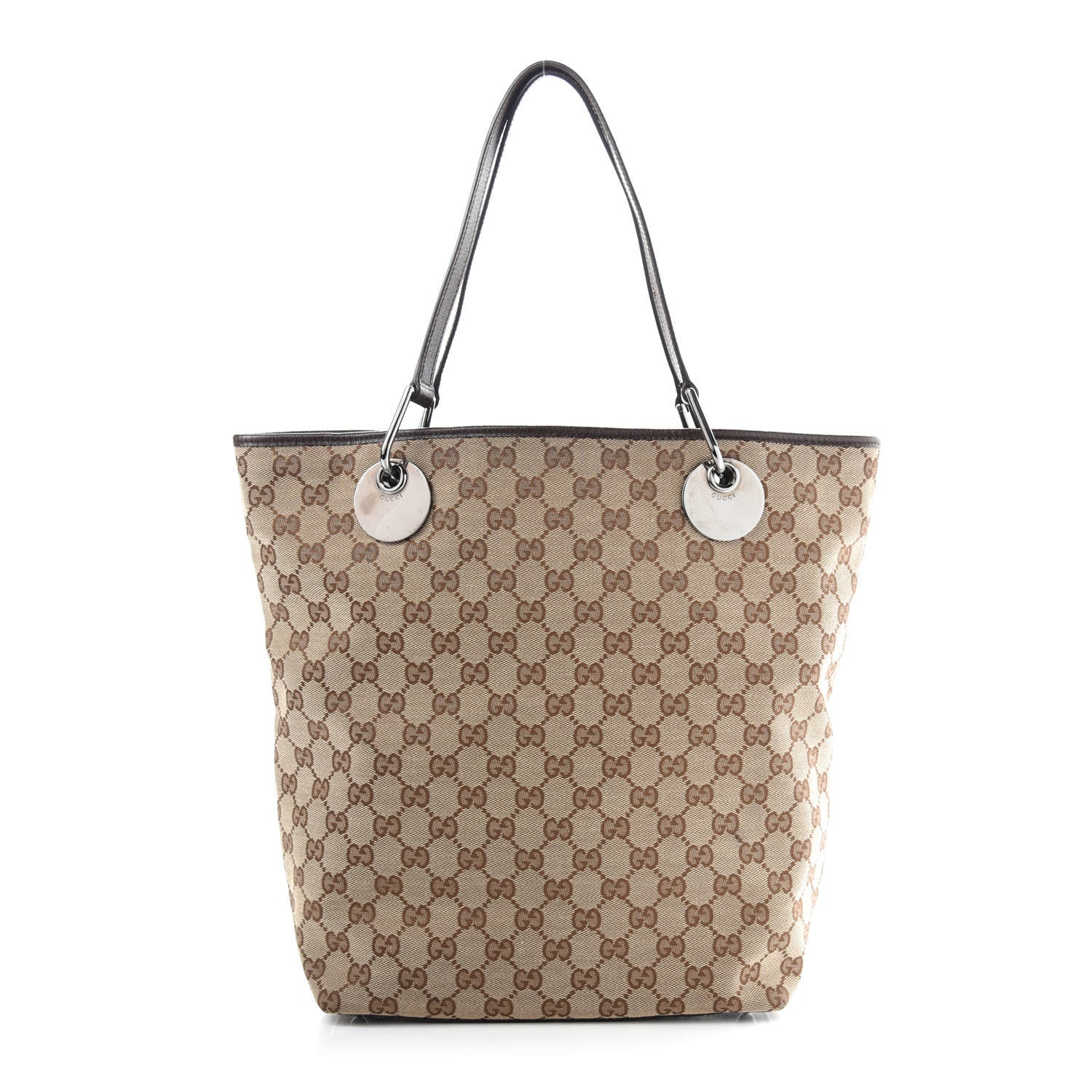 Gucci Monogram Large Eclipse Tote Brown 1 of 11