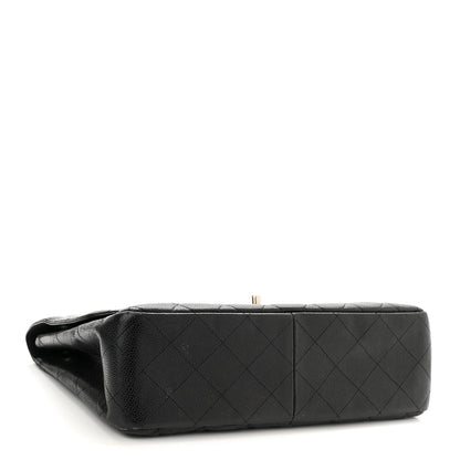 Chanel Caviar Quilted Jumbo Single Flap Black 4 of 13