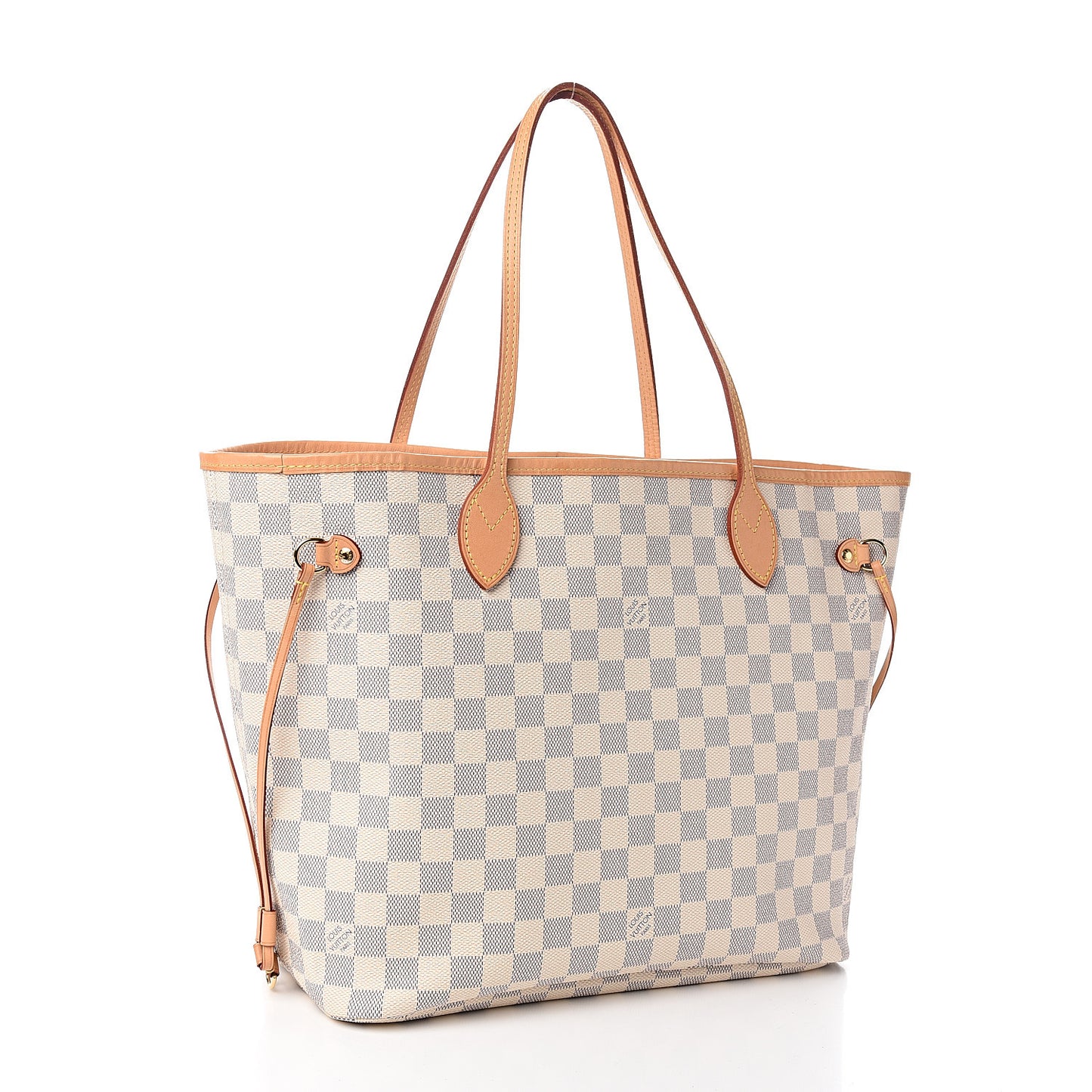 Damier Azur Neo Neverfull MM Rose Ballerine