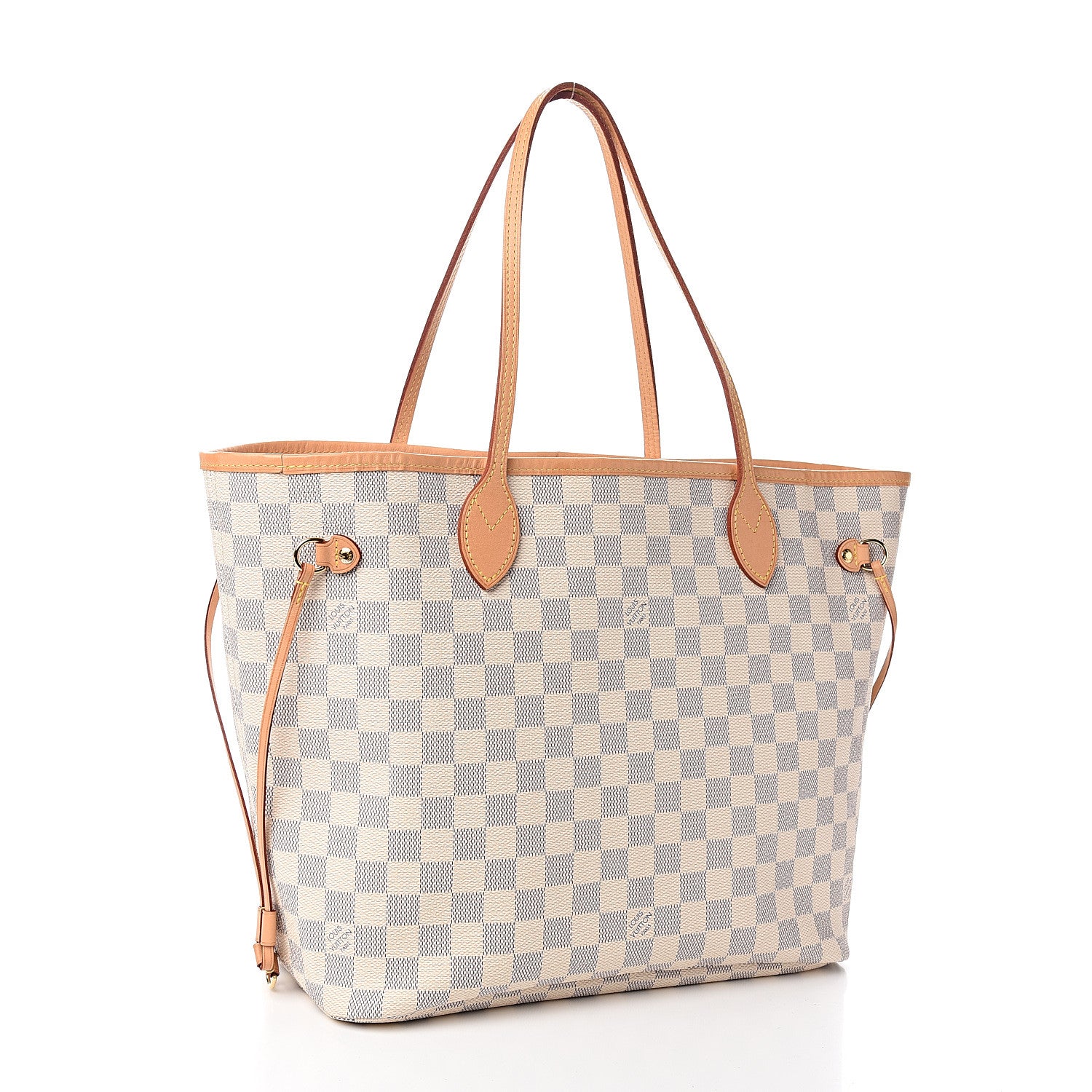 Louis Vuitton Damier Azur Neo Neverfull MM Rose Ballerine 2 of 10