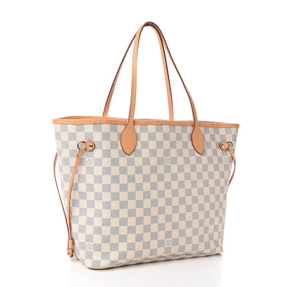 Louis Vuitton Damier Azur Neo Neverfull MM Rose Ballerine 2 of 10