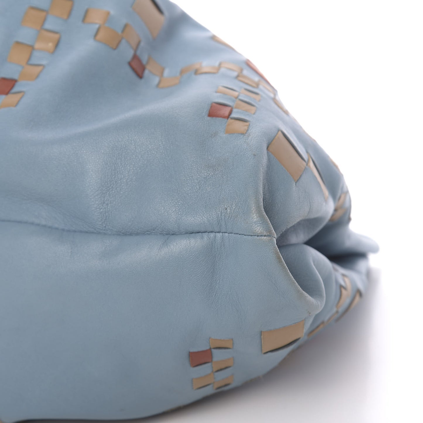 Nappa Intrecciato Aquilone Fortune Cookie Hobo Blue
