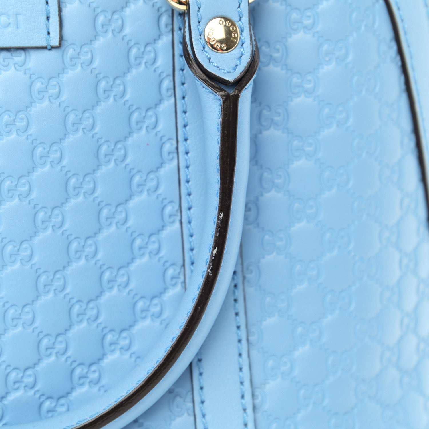 Gucci Microguccissima Mini Dome Bag Mineral Blue 12 of 13