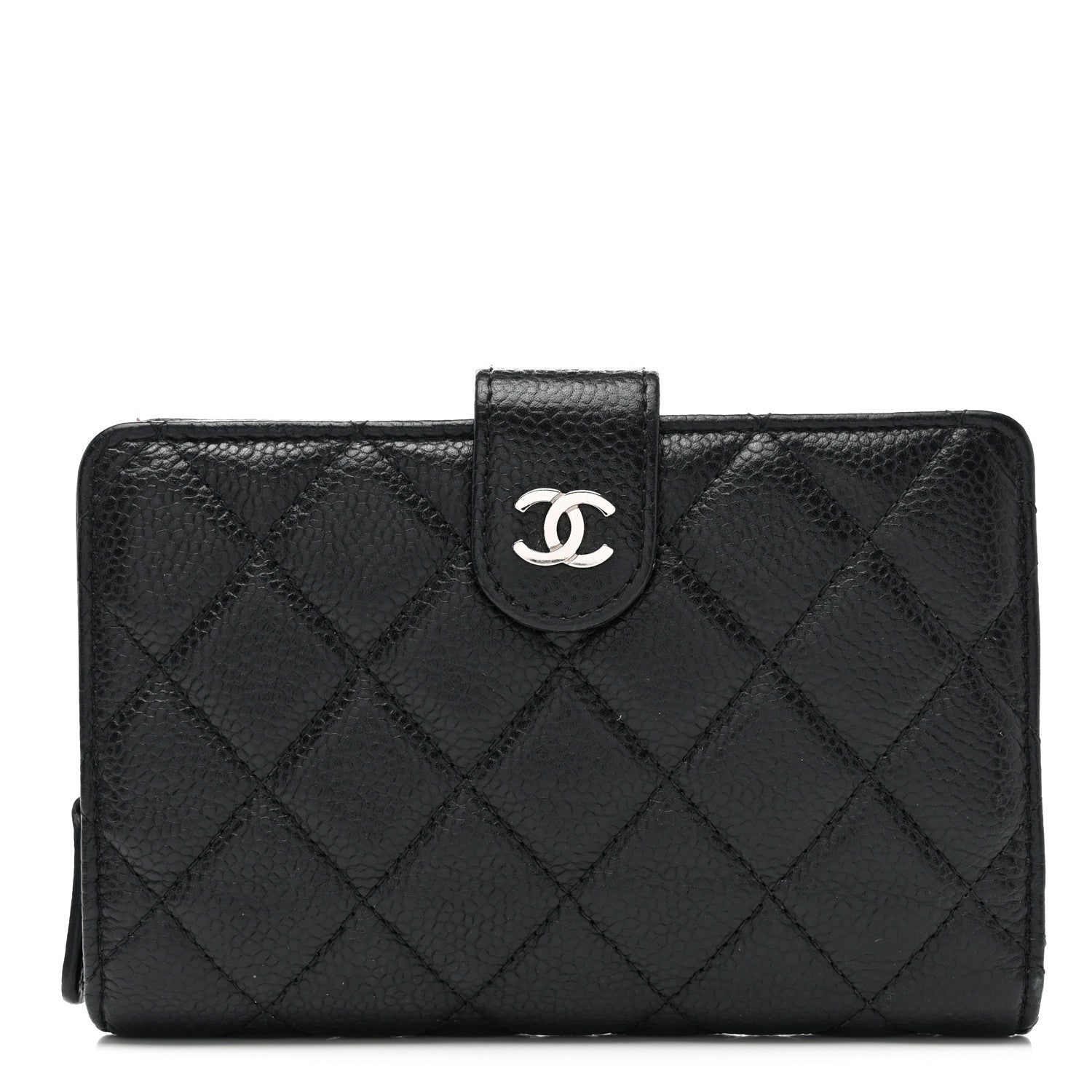 Chanel Caviar Quilted CC French Wallet Black 1 of 8