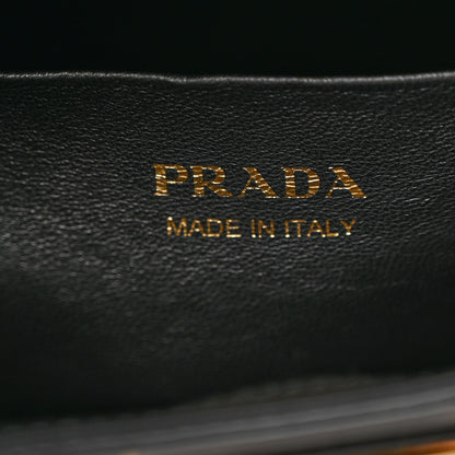 Prada Box Calfskin Shoulder Bag Black 6 of 11