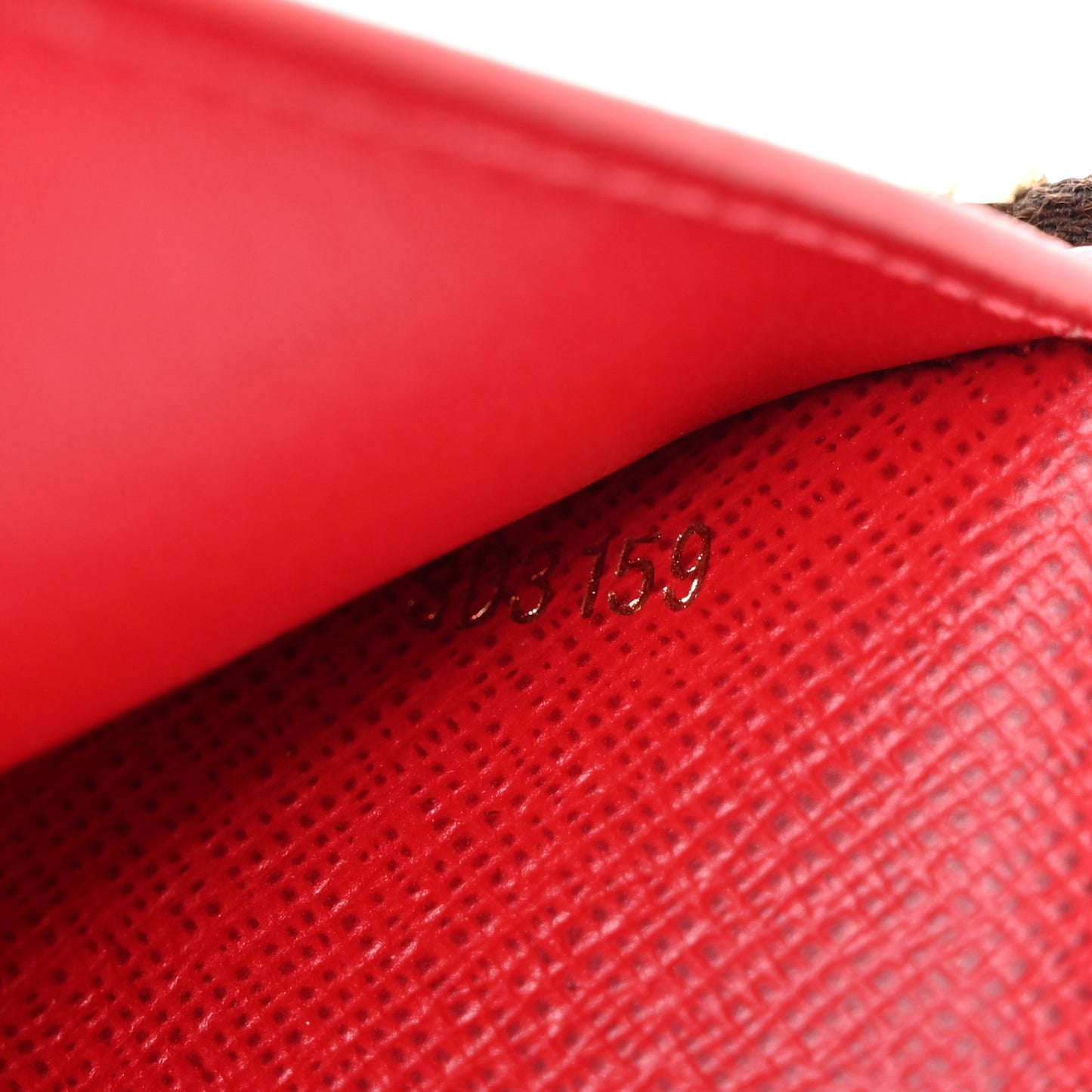 Damier Ebene Victorine Wallet Red