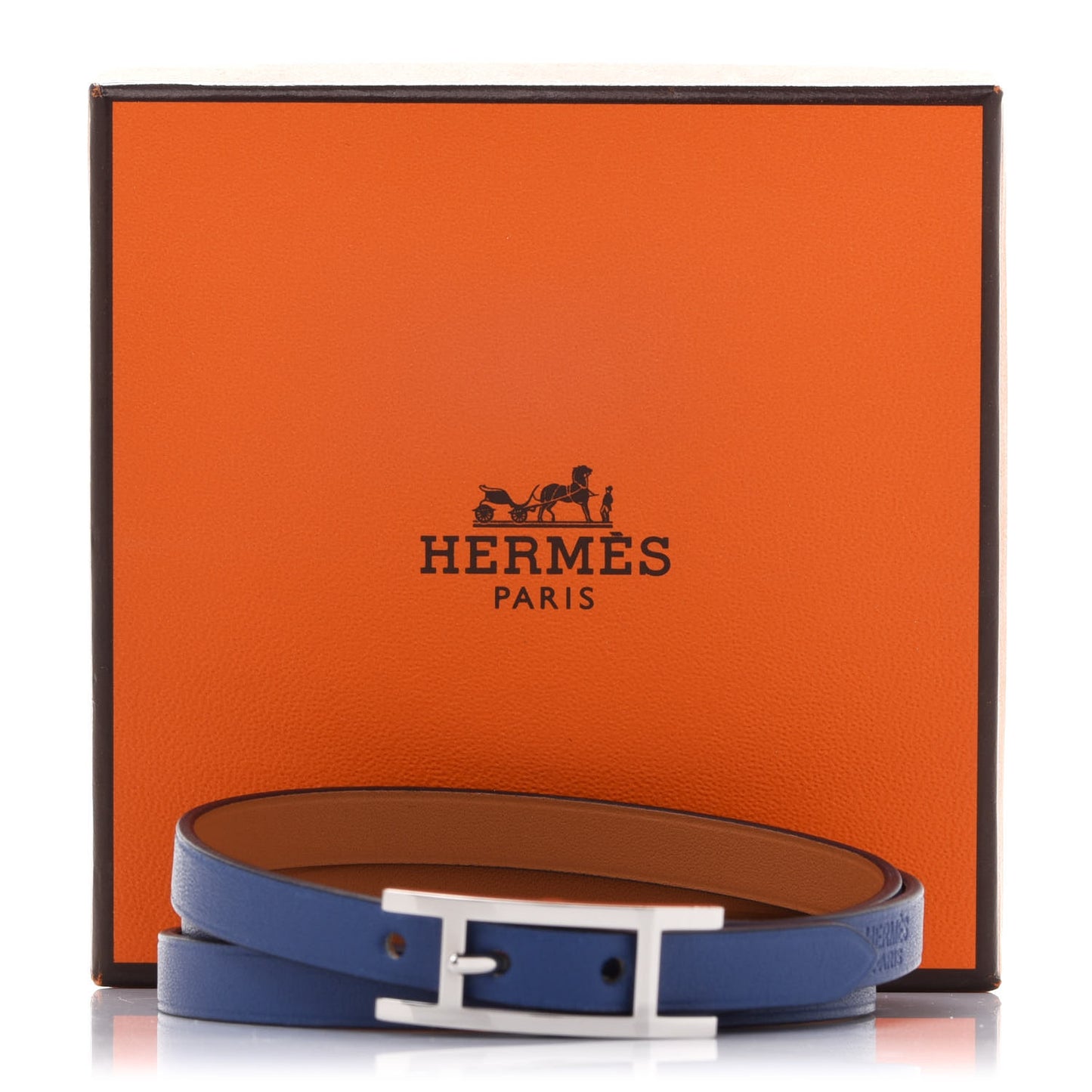 Swift Hapi 3 MM Triple Tour Bracelet T2 Bleu Saphir