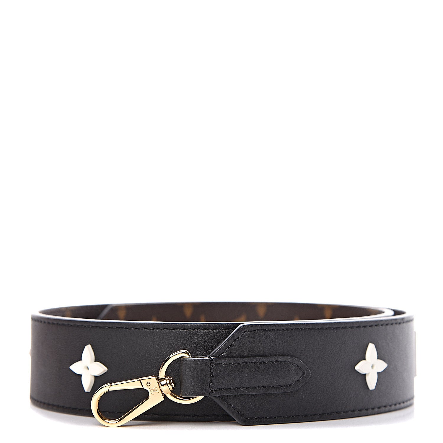 Louis Vuitton Monogram Letter Bandouliere Shoulder Strap Black 1 of 6