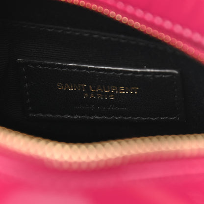 Saint Laurent Patent Matelasse Monogram Toy Vicky Camera Bag Bubblegum 8 of 10