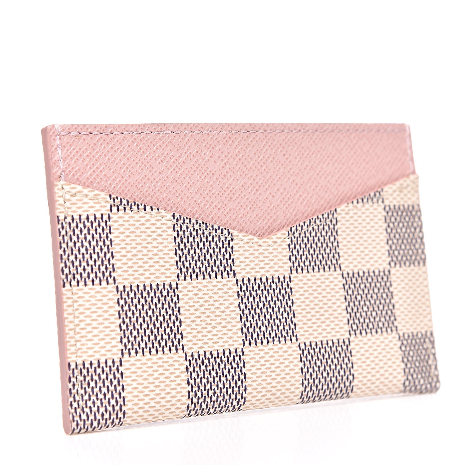 Louis Vuitton Damier Azur Daily Card Holder Rose Ballerine 3 of 7