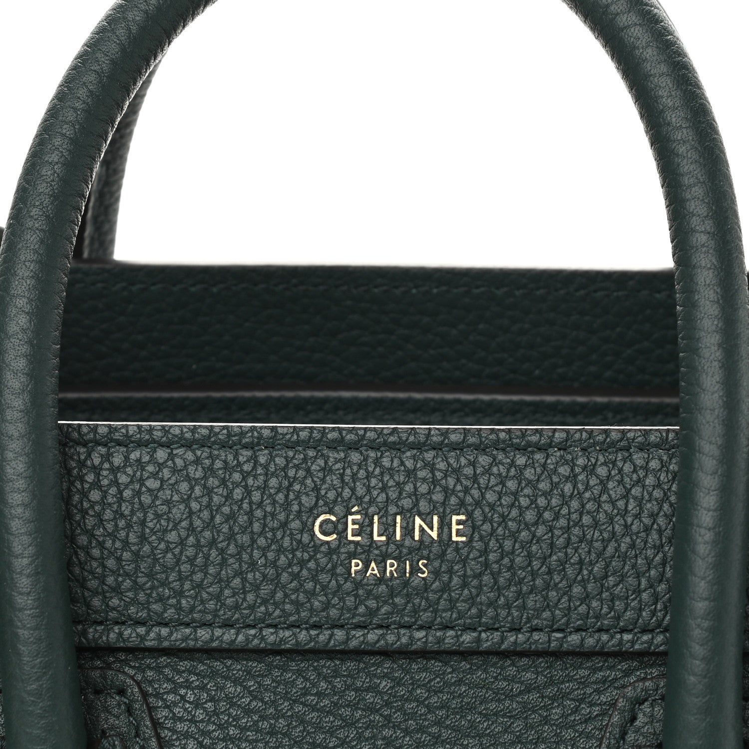 Celine Drummed Calfskin Nano Luggage Amazone 5 of 10
