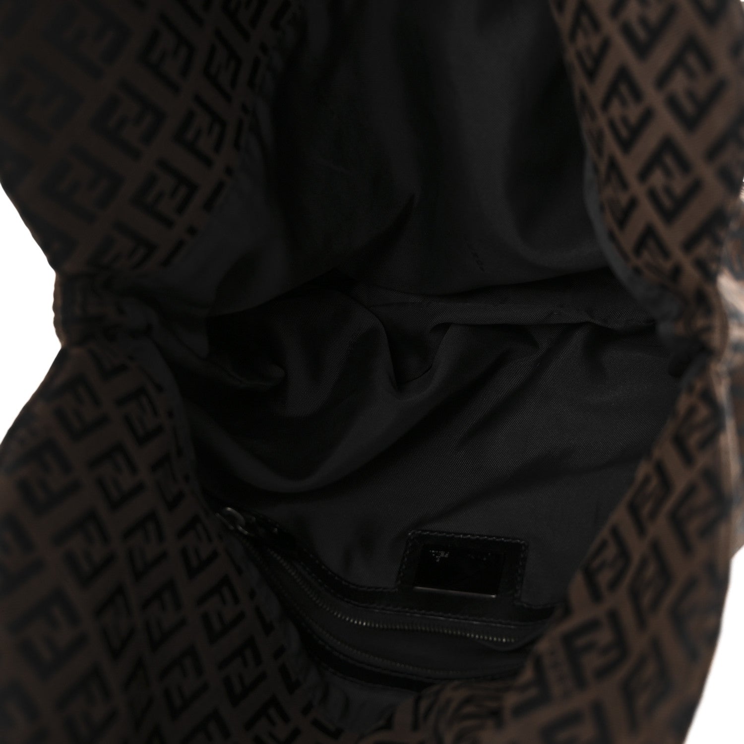 Fendi Zucchino Baguette Tote Black Moro 5 of 9
