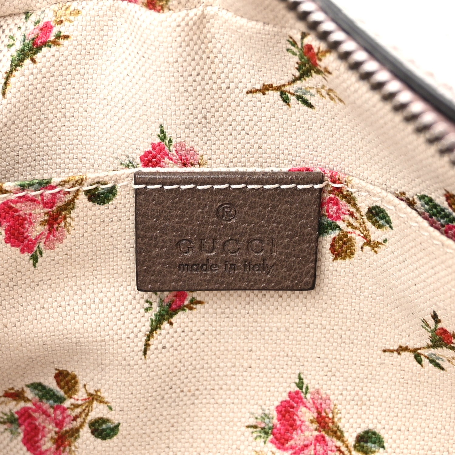 Gucci GG Supreme Monogram Web Neo Vintage Shoulder Bag Beige New Acero Crop 6 of 13