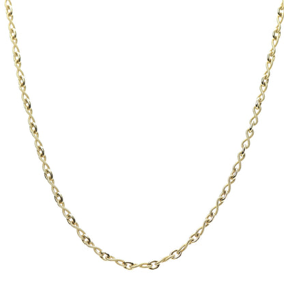 Tiffany 18K Yellow Gold Infinity Link Chain Necklace 1 of 5