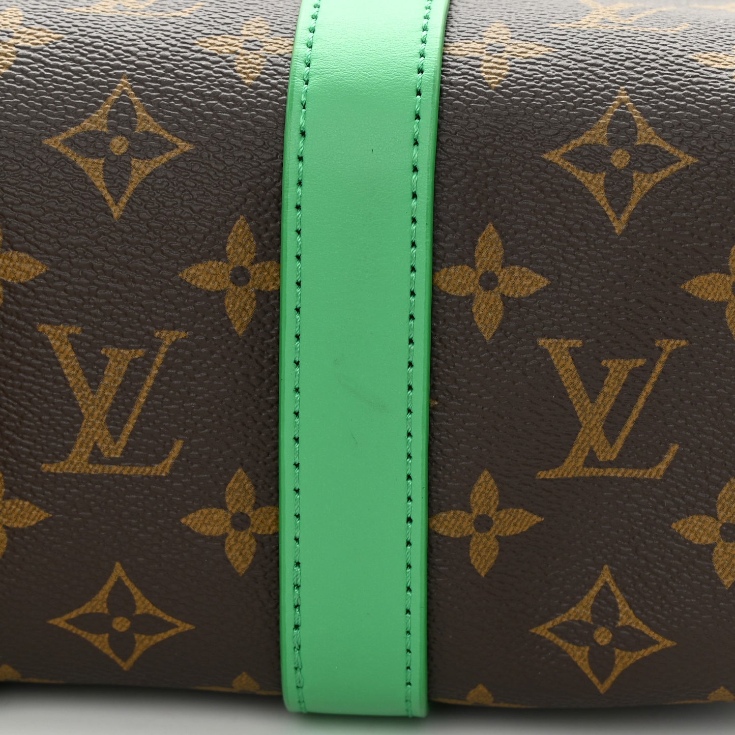 Monogram Macassar Keepall Bandouliere 25 Minty Green