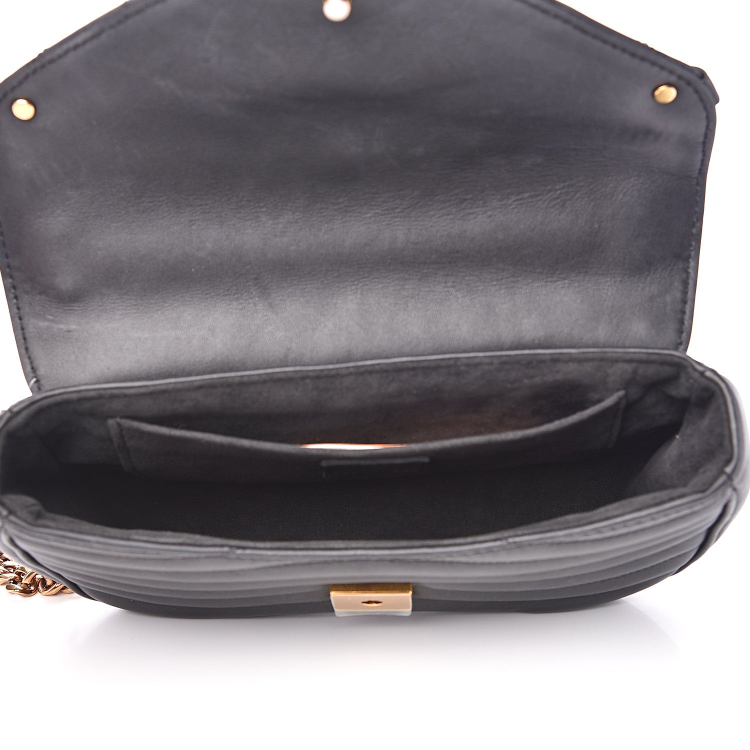 Louis Vuitton Calfskin New Wave Chain MM Black 5 of 11