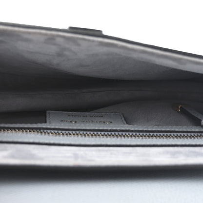 Christian Dior Grained Calfskin Saddle Bag Sky Blue 5 of 10