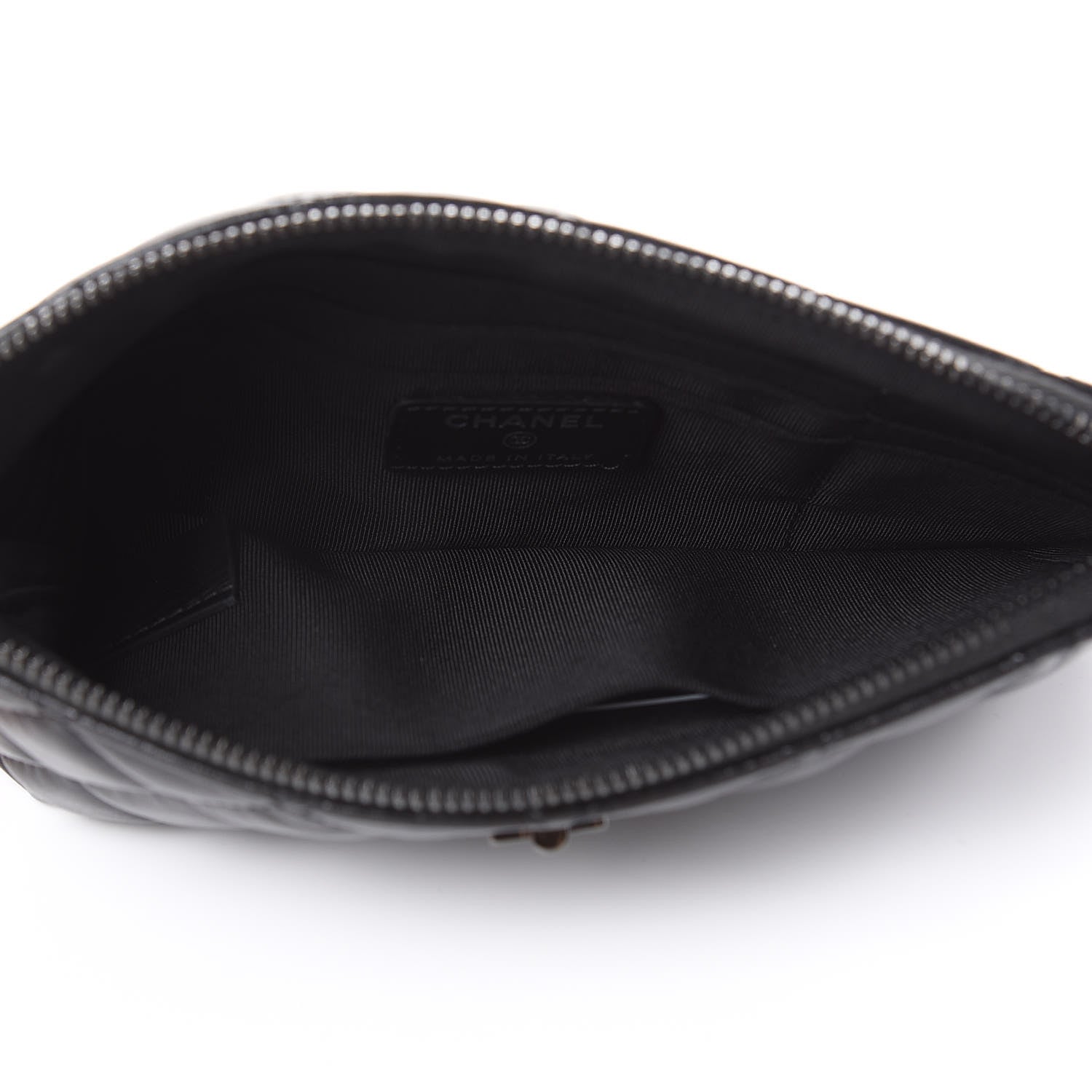 Chanel Aged Calfskin Quilted Medium Reissue Cosmetic Case So Black 5 of 8