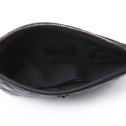 Chanel Aged Calfskin Quilted Medium Reissue Cosmetic Case So Black 5 of 8