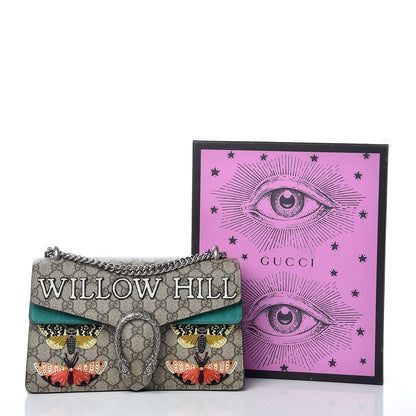 Gucci GG Supreme Monogram Willow Hill Embroidered Small Dionysus Shoulder Bag Emerald 10 of 10