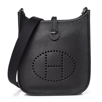 Hermes Taurillon Clemence Evelyne TPM Black 1 of 10