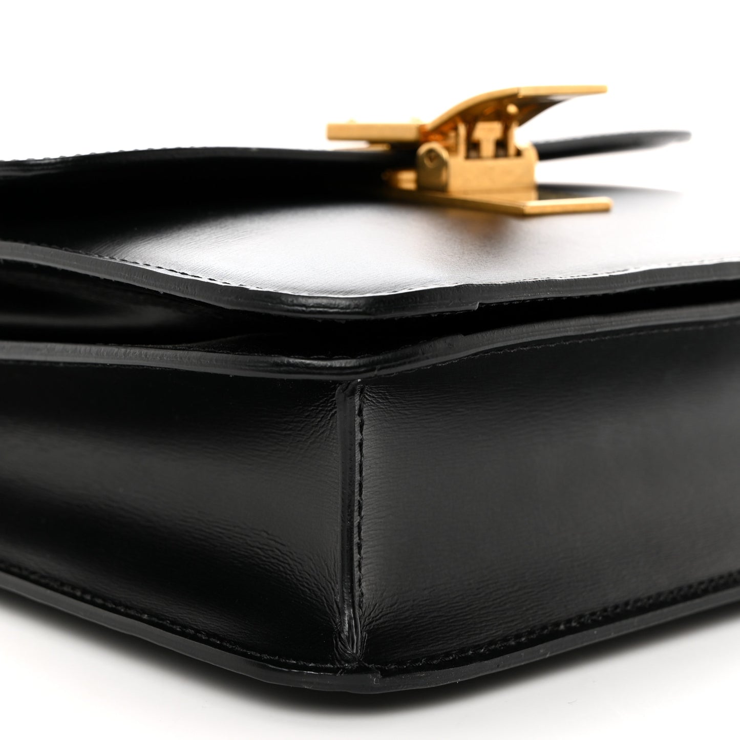 Box Calfskin Teen Classic Box Flap Bag Black