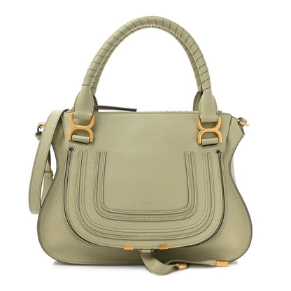 Chloe Calfskin Small Marcie Satchel Faded Green 1 of 12