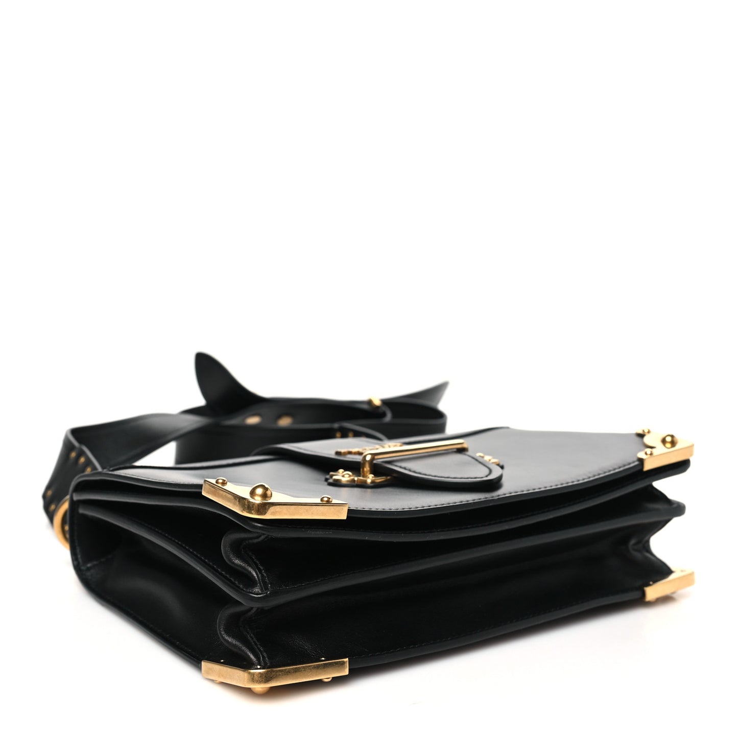 City Calf Saffiano Cahier Bag Black