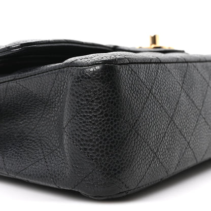 Chanel Caviar Quilted Medium Double Flap Black 8 of 9