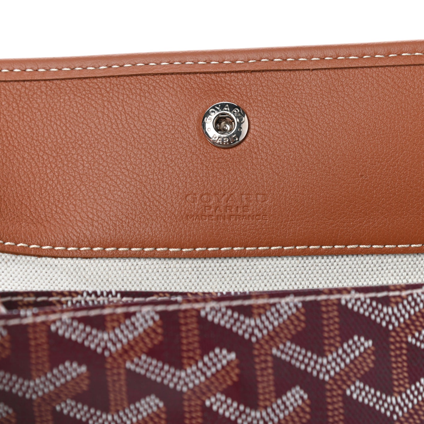Goyardine Reversible Anjou PM Burgundy