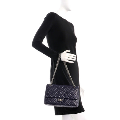 Chanel Aged Calfskin Quilted 2.55 Reissue 226 Flap Dark Purple 3 of 11