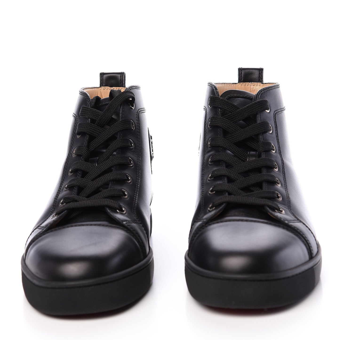 Calfskin Mens Louis Flat Sneakers 41.5 Black