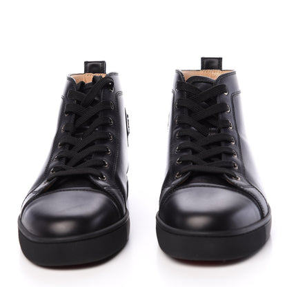 Christian Louboutin Calfskin Mens Louis Flat Sneakers 41.5 Black 3 of 9