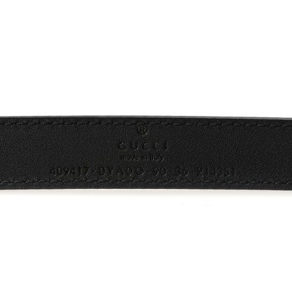 Gucci Plutone Calfskin Double G 20mm Belt 90 36 Black 4 of 6