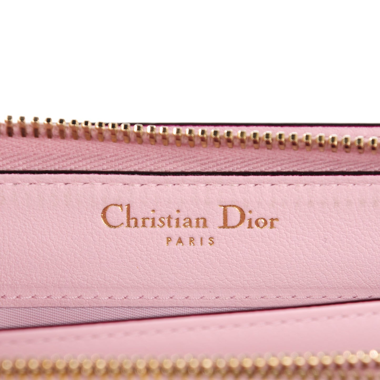 Metallic Bullcalf Diorissimo Voyageur Wallet Champagne