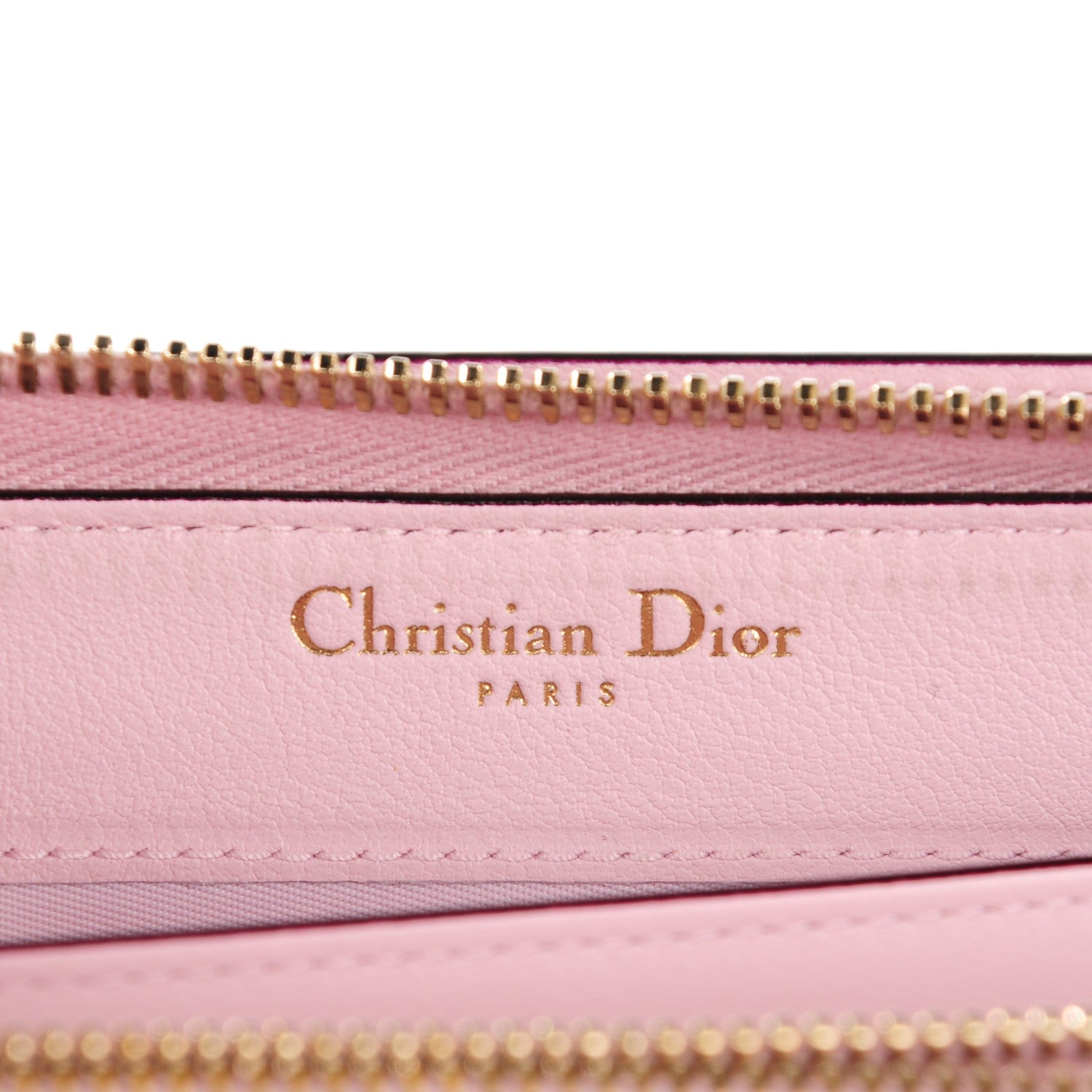 Christian Dior Metallic Bullcalf Diorissimo Voyageur Wallet Champagne 7 of 8