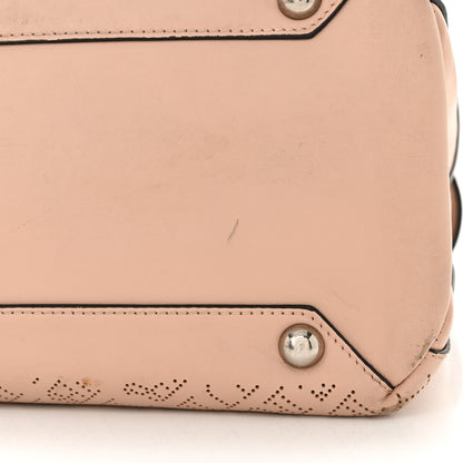 Burberry Calfskin Perforated Medium Banner Tote Pale Fawn Pink 16 of 18