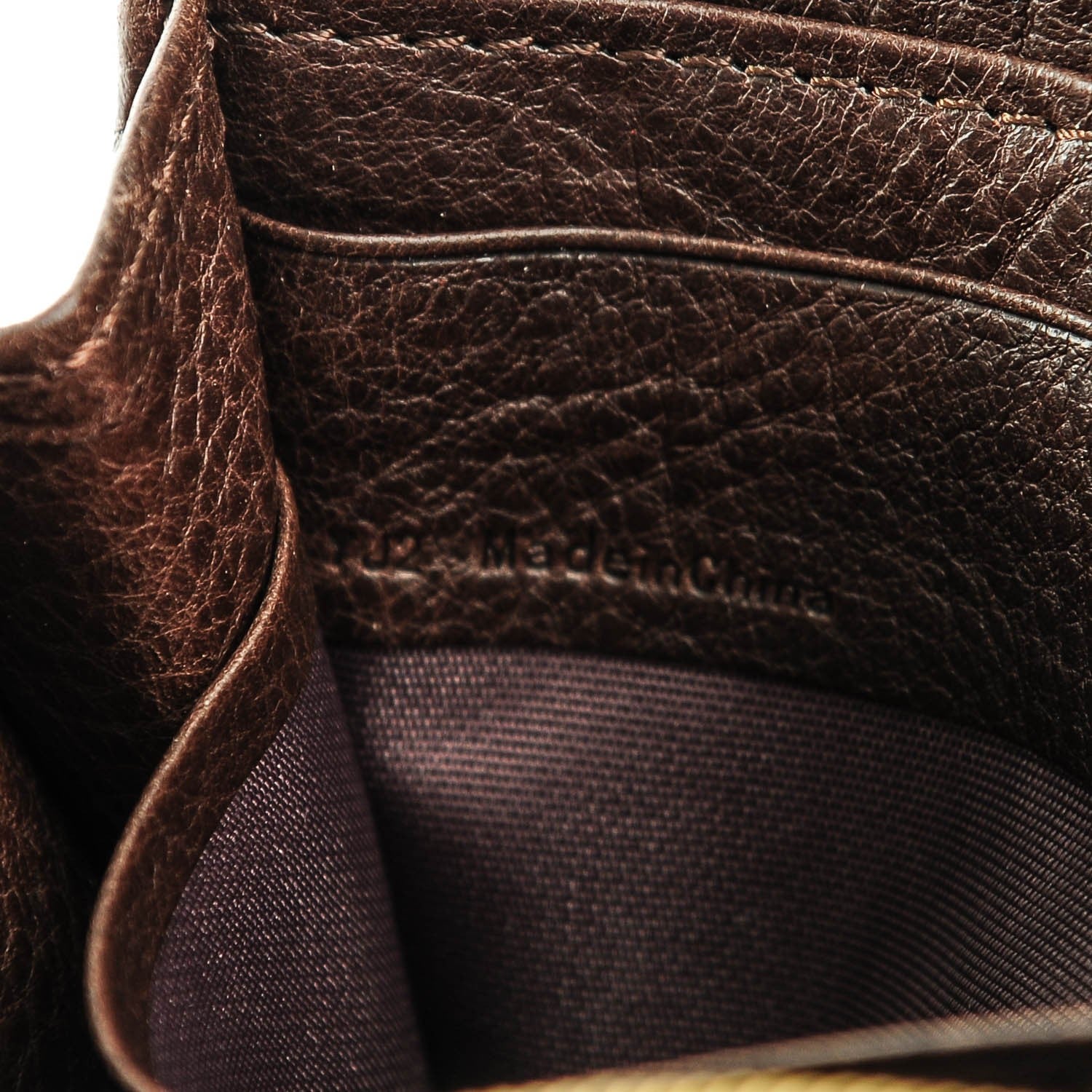 Mulberry Natural Leather Slim Zip Around Wallet Chocolate 6 of 6