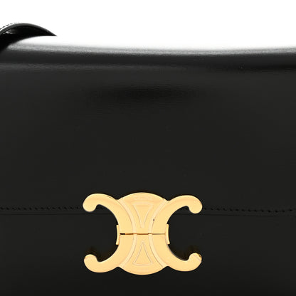 Celine Shiny Calfskin Teen Triomphe Black 8 of 10