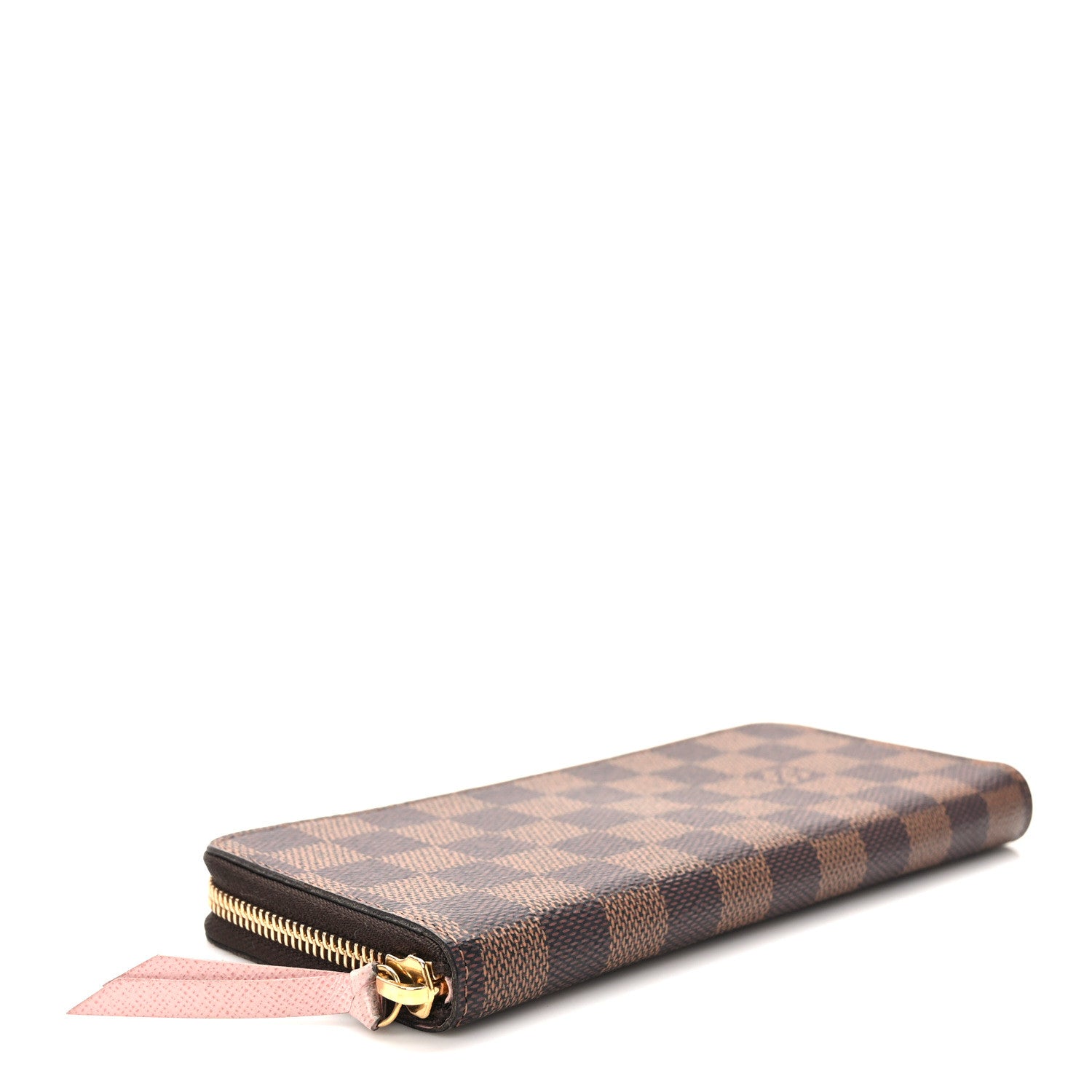 Louis Vuitton Damier Ebene Clemence Wallet Rose Ballerine 4 of 12