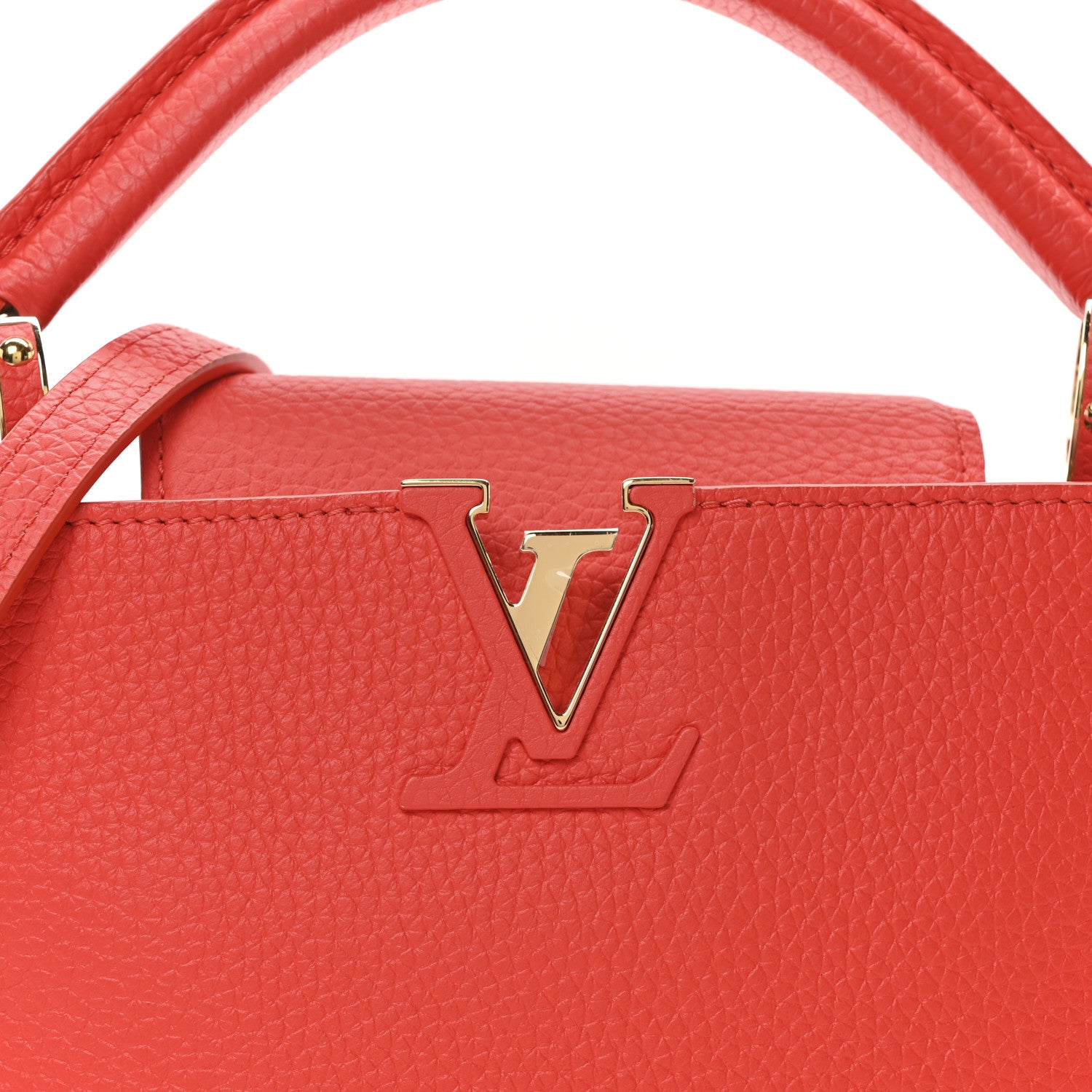 Louis Vuitton Taurillon Capucines BB Tonic Orange 7 of 9