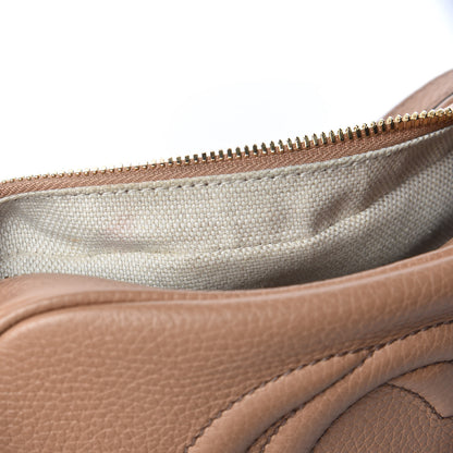 Gucci Pebbled Calfskin Small Soho Disco Bag Camelia 10 of 12