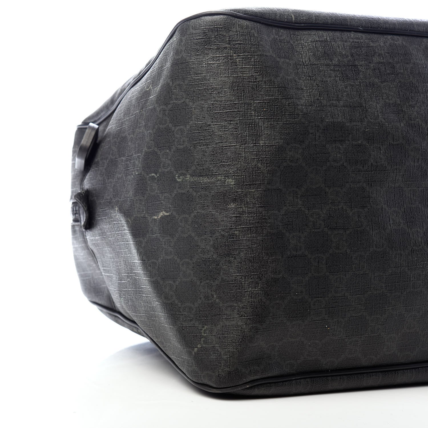 Gucci GG Supreme Monogram Large Duffle Black Grey 7 of 10