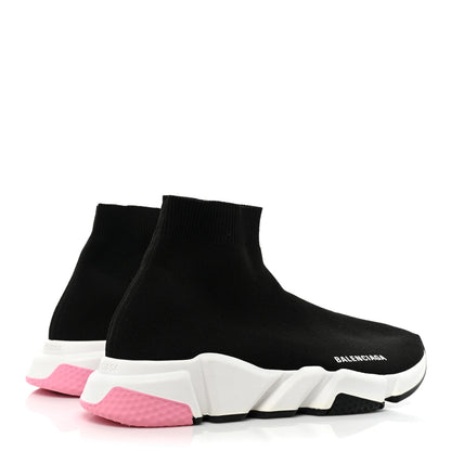 Balenciaga Neoprene Knit Multicolor Sole Womens Speed Sneakers 41 Black Pink 5 of 9