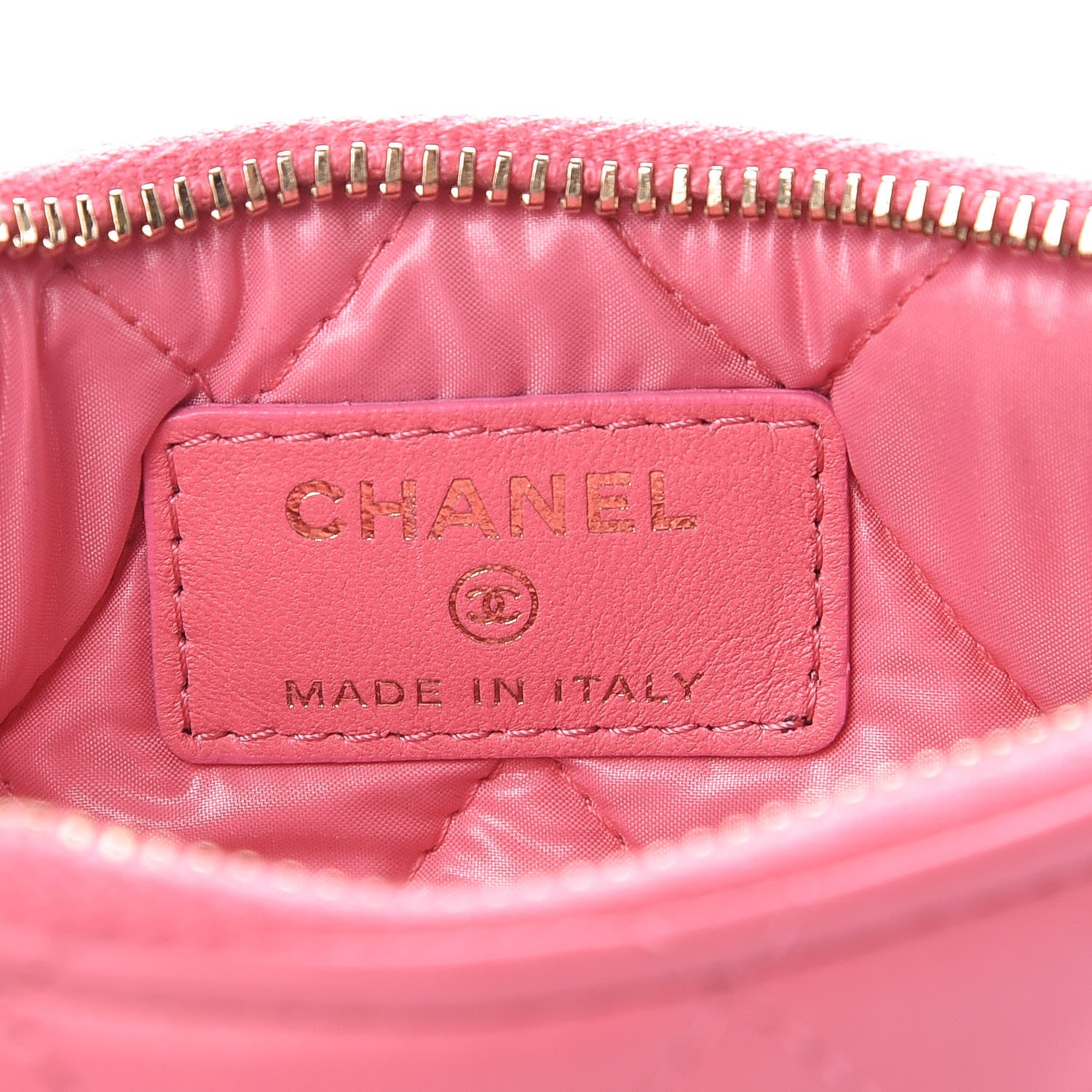 Chanel Lambskin Quilted Small Casino Cosmetic Case Pink 6 of 8