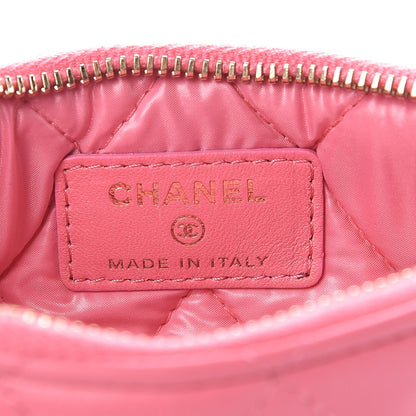Chanel Lambskin Quilted Small Casino Cosmetic Case Pink 6 of 8