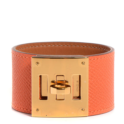 Hermes Epsom Kelly Dog Bracelet Orange 1 of 7