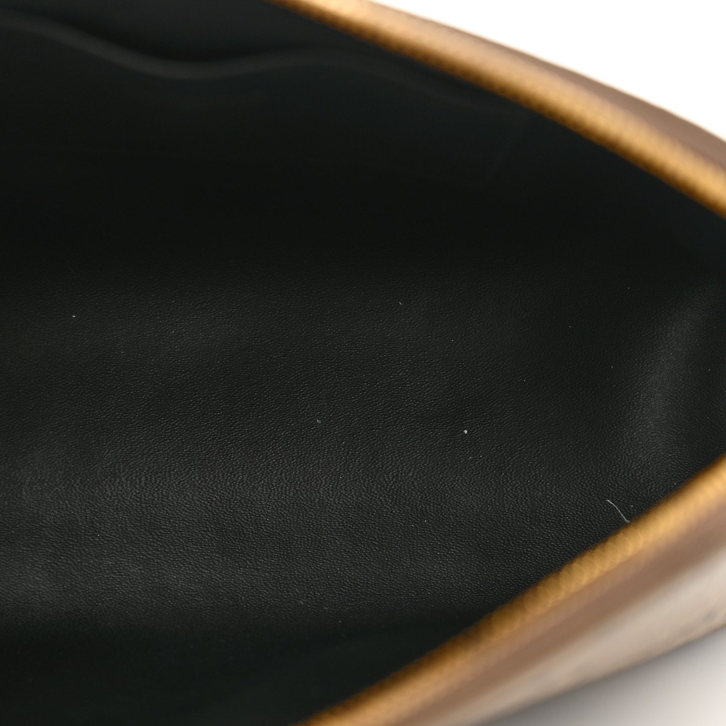 Coated Canvas BB Monogram Signature Toiletry Pouch Beige Brown