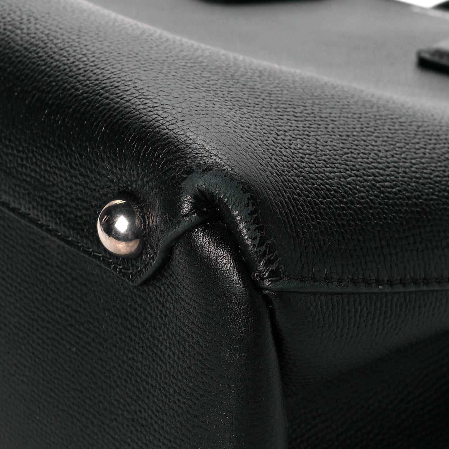 Derby Calfskin House Check Medium Banner Tote Black